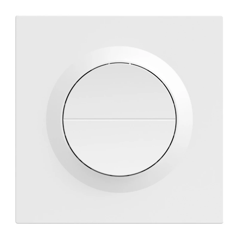 Two-channel smart wall switch Sonoff MINI-2GS-E — compact in-wall relay for two circuits, Matter-compatible