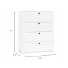 LOKA shoe cabinet, white