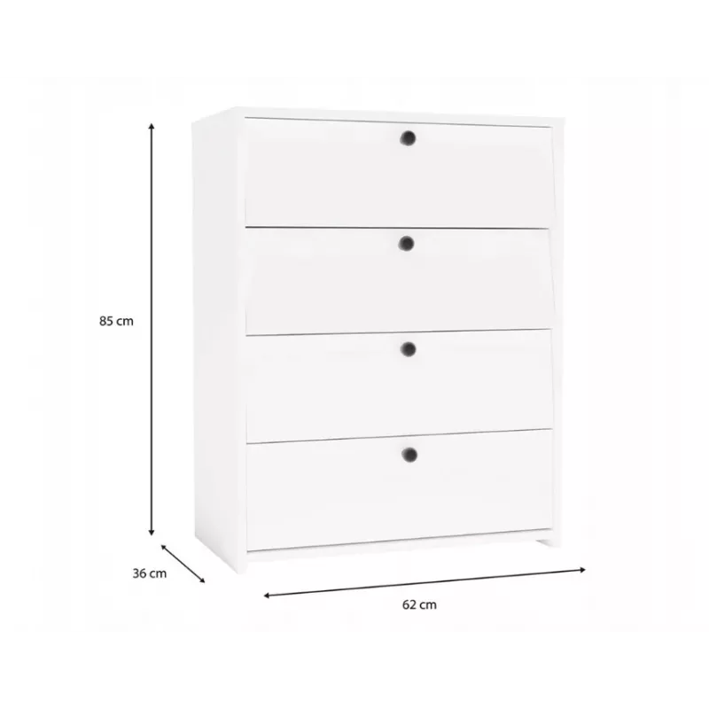 LOKA shoe cabinet, white