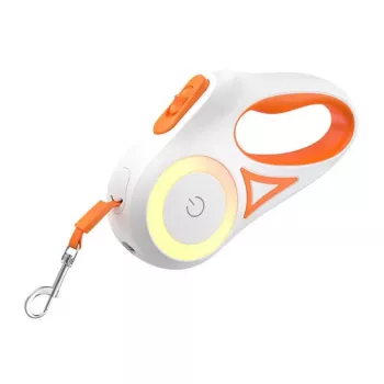 Retractable dog leash Rojeco RSSQYSFG3M-06 — 3 m, orange, automatic