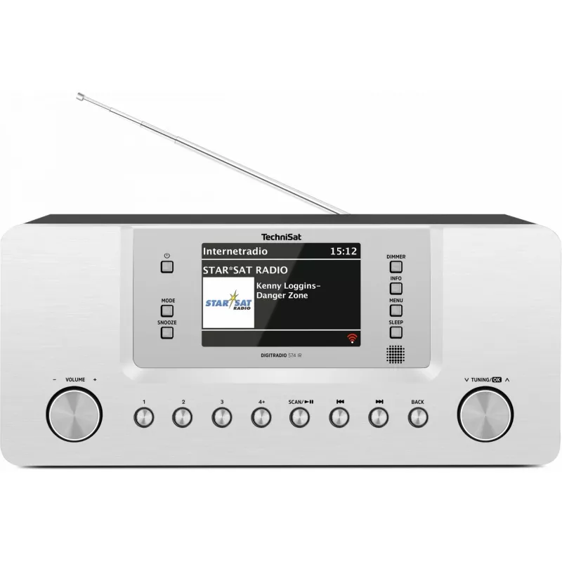 TechniSat DigitRadio 574 IR - Audiosystem - 2 x 5 Watt - Silver (0001/2951)