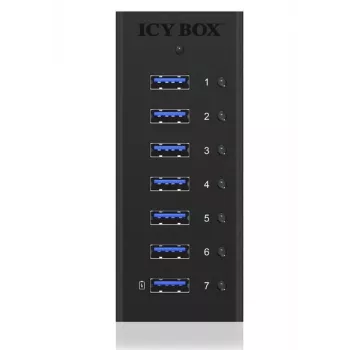 ICY BOX IB-AC618 USB 3.2 Gen 1 (3.1 Gen 1) Type-B 5000 Mbit/s Black