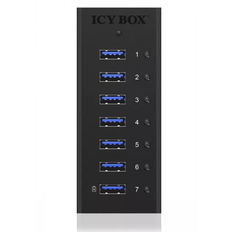 ICY BOX IB-AC618 USB 3.2 Gen 1 (3.1 Gen 1) Type-B 5000 Mbit/s Black