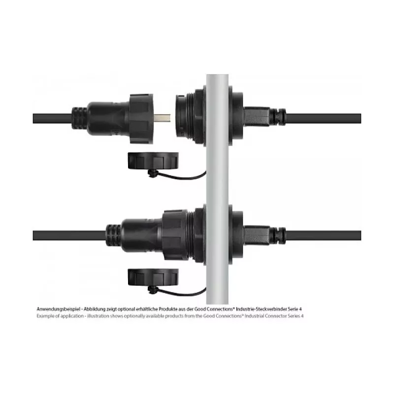 Good Connections Industrie-Plug S4 -USB 2.0 A-A 1m Cable