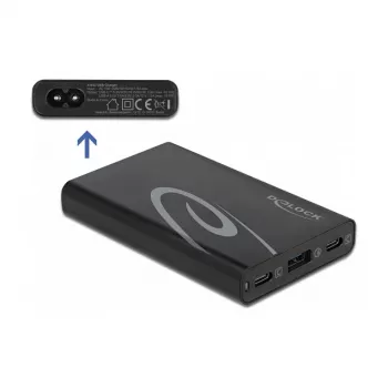 DeLOCK USB Charger 2 x USB Type-C PD 3.0 + 1 x USB Type-A, 60 W