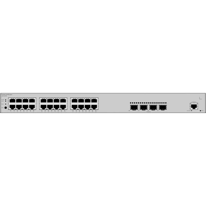 Switch HUAWEI S220-24P4X — 24 x Gigabit (10/100/1000) RJ-45, 4 x SFP+, PoE, 1U grey
