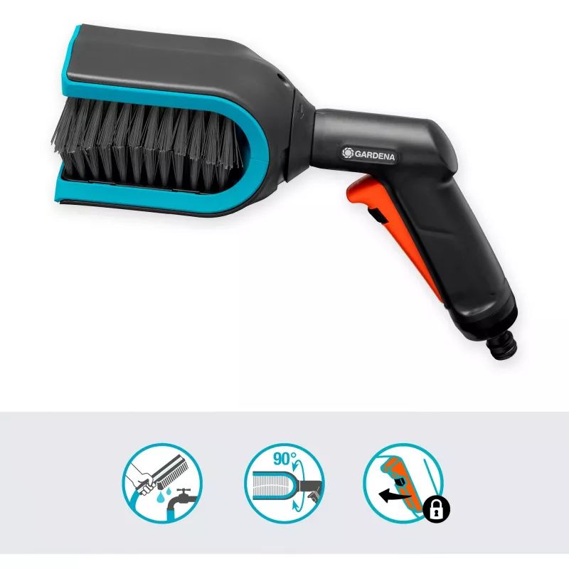 Garden water spray gun nozzle Gardena 18850-20 Black Green Grey Orange Width 77 mm Depth 277 mm Height 182 mm