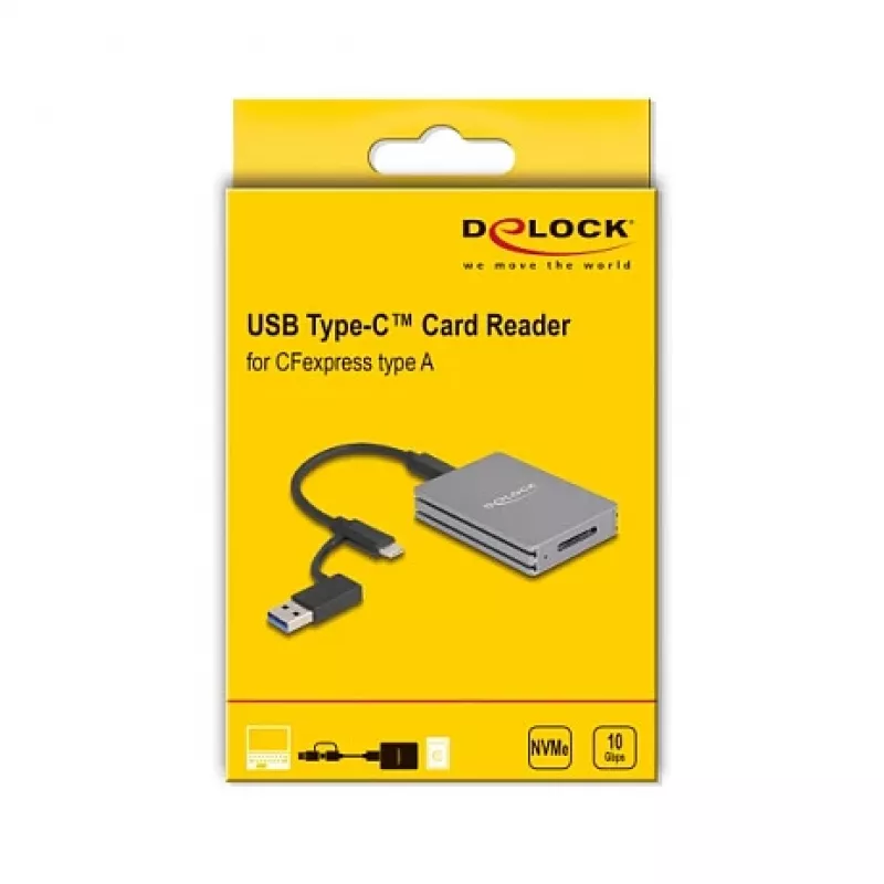 Delock 91012 USB Type-C Card Reader for CFexpress Type A