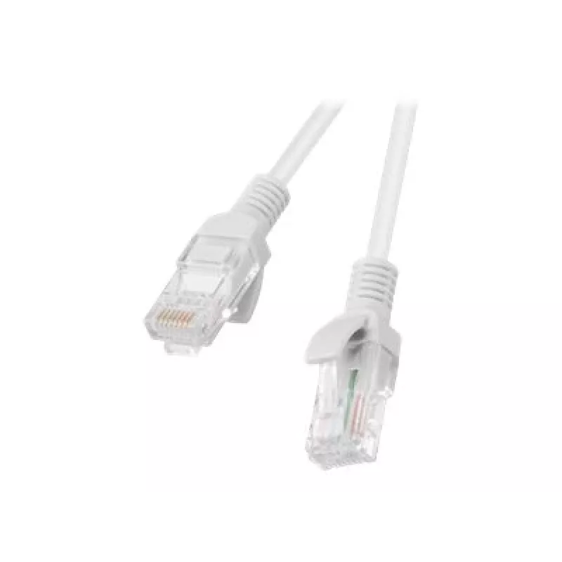 LANBERG Cat5e U/UTP RJ-45 Patch Cable PCU5-10CC-1500-S, 15 m, Grey, CCA, 26 AWG, 100 MHz