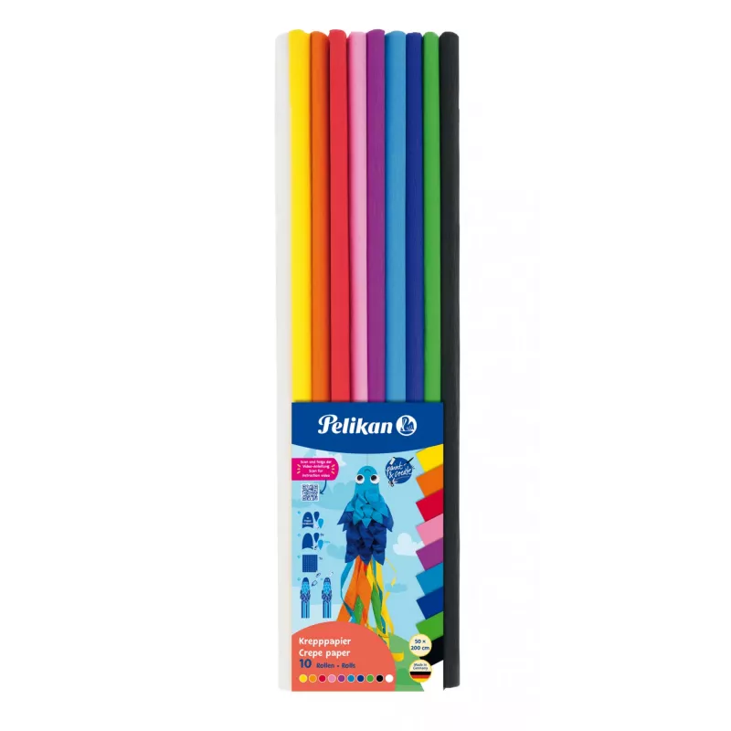 Crepe paper Pelikan 101622 Multicolour 500 mm 10 sheets