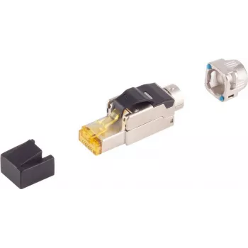 Tool-less RJ45 Cat.6A STP Network Connector by ShiverPeaks, model 08-51011