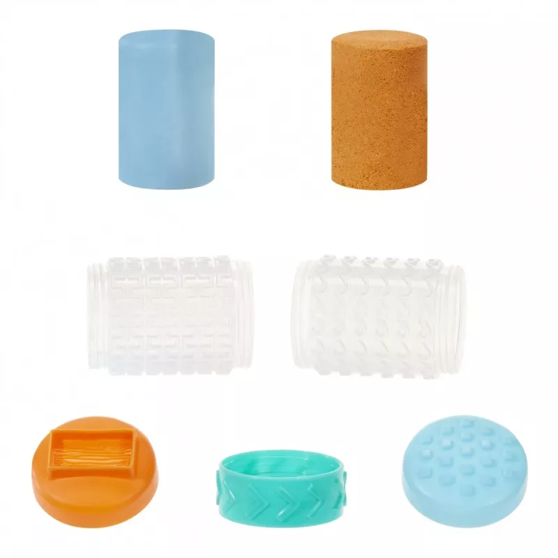 Plastic mass Wonder Factory Never Dry Dough, Light Blue, Orange