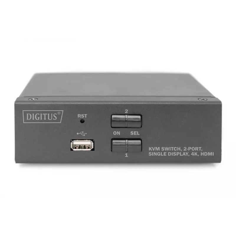 KVM Switch Digitus 2 Port Single Display 4K HDMI