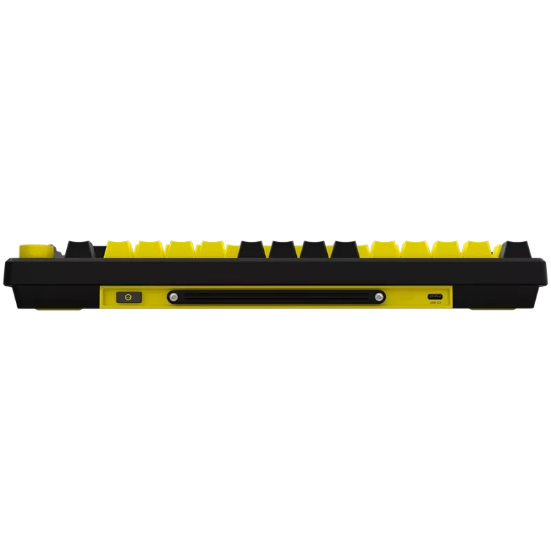 Wireless mechanical gaming keyboard LORGAR KBP7075W — Black/Yellow, EN layout
