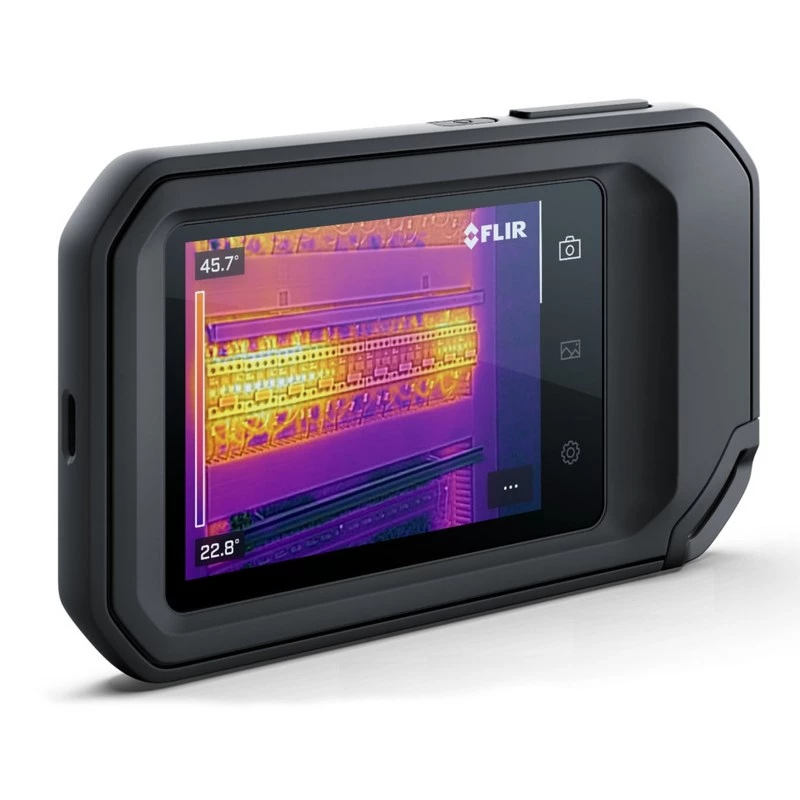 Thermal imaging camera FLIR C8, 320×240 px thermal sensor, 3.5 inch LCD touchscreen, -20–450 °C, IP54, USB-C, 5 MP visible camera