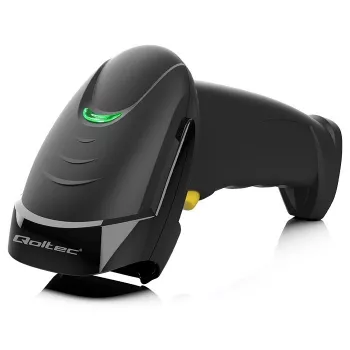Handheld 1D/2D wired barcode scanner QOLTEC 50853 — USB, ABS housing, 1.65 m cable, 97×65×167 mm, 105 g