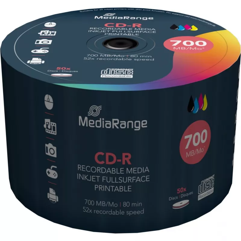CD-R MediaRange MR208 700 MB 52x 50 pcs