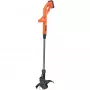 Black & Decker ST1823 18V Cordless Grass Trimmer with 28cm Cutting Width, AFS Line Feed, Edging Function and Telescopic Shaft