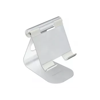 TERRATEC iTab M - Stand for mobile phone / Tablet - Aluminium - Silver - Screen Size: 8,8-25 cm (3.5-10) - Desktop-Stand (219728)