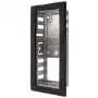 DoorBird D1101V Flush-Mount Backbox, Stainless Steel, Black, 40 mm