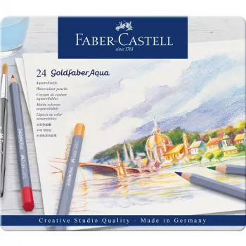 Colored Pencils Faber-Castell Goldfaber Aqua 24 pcs