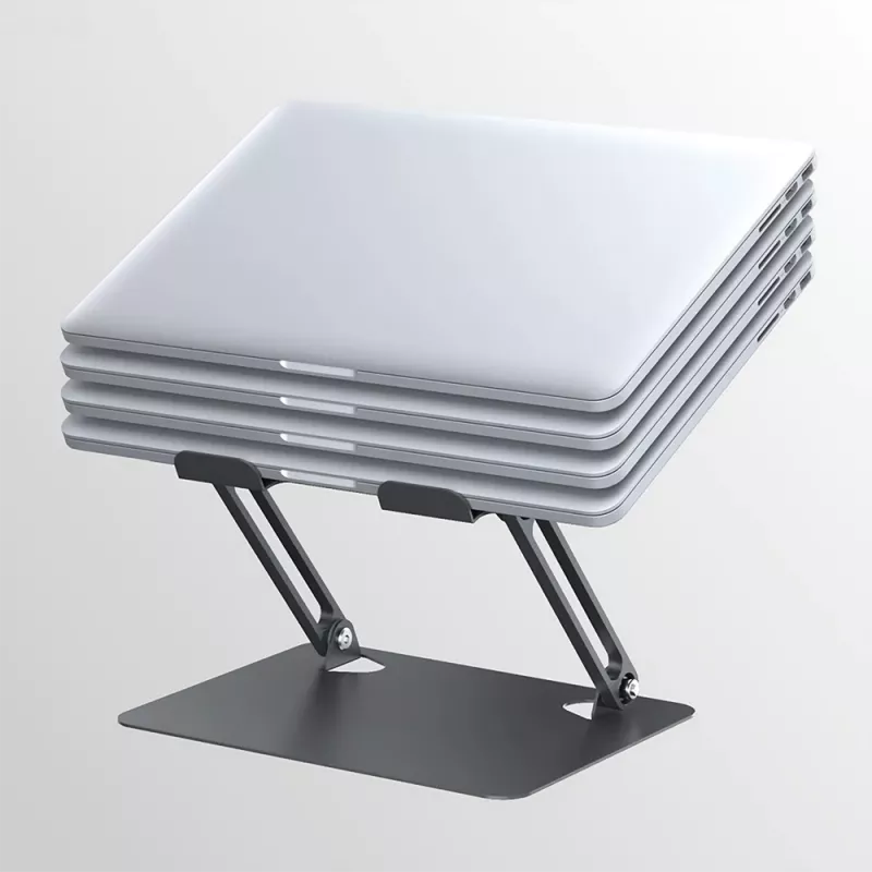 Laptop stand MEDIA-TECH MT2661 — adjustable height, foldable aluminium design for up to 17 inch notebooks