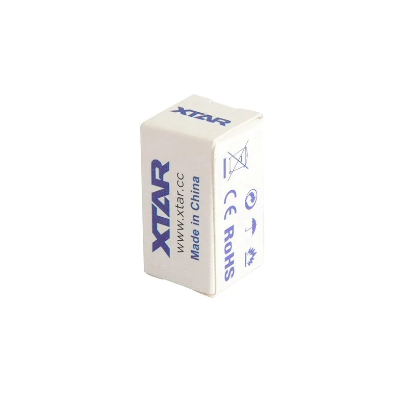 Rechargeable battery XTAR 16340 (CR123) Li‑ion 3.7V 850mAh, 34 mm height, 1.6 cm diameter