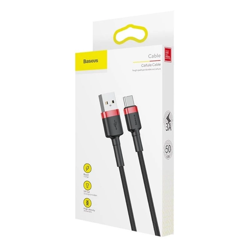Mobile Phone Cable Baseus Red 1m USB A USB C
