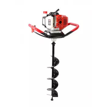 Earth Auger AWTools GD520-2 petrol post hole digger 2.95 HP, 900 ml tank, includes 3 drill bits
