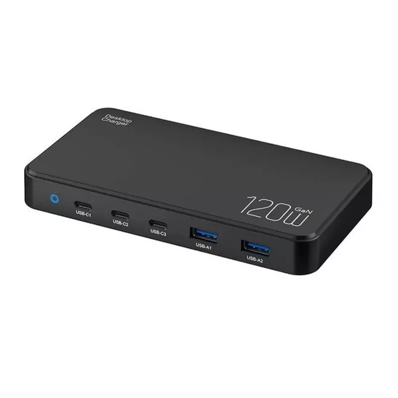 Charging station BlitzWolf BW-i100 5-in-1 120W — multiport charger for phones, tablets, laptops