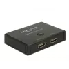 DeLock HDMI 2 - 1 Switch bidirectional 4K 60 Hz - Video/Audio-Switch - 2 x HDMI - Desktop