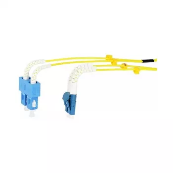 Synergy 21 LWL-2-Faser-Patchk. 2mtr.LC-SC 9/125um OS2 AD 2mm flexible Knickschutztülle - Single- bzw. Monomode-Faser - 2 m