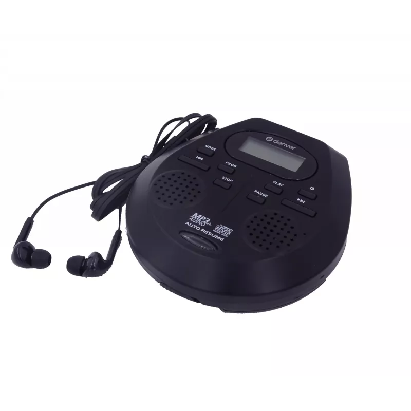 Portable CD player Denver DMP-395B Black MP3 playback LCD display