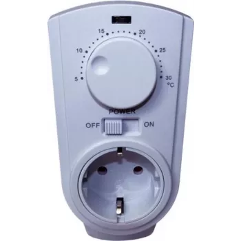 Thermostat plug Bachmann Powersocket-Thermo 8141 white – plug-in room thermostat, model 8141