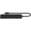 Satechi 7-w-1 USB-C Slim Multiport Adapter Ethernet (USB-C PD, 2x USB-A, HDMI 4K, Ethernet, czytnik kart micro/SD) (Black)