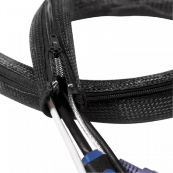 LOGILINK KAB0049 LOGILINK Flexible Cable Organizer with Zipper, Black 2m