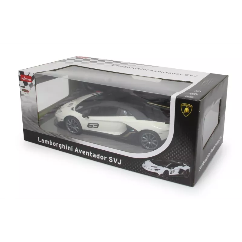 Jamara Lamborghini Aventador SVJ Performance 1:14 White 2.4GHz A - sports car - Electric Motor - 1:16 - Ready-to-Run (RTR) - White - boys (405172)