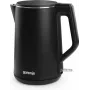 Electric kettle Gorenje K15DWBK — 1.5 L, 2200 W, black, button control, 360° base