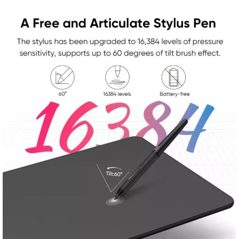 Graphics Tablet XP-Pen DECO 01 V3 — 5080 lpi, 254 x 158.75 mm, Black, USB (Wired & Wireless)