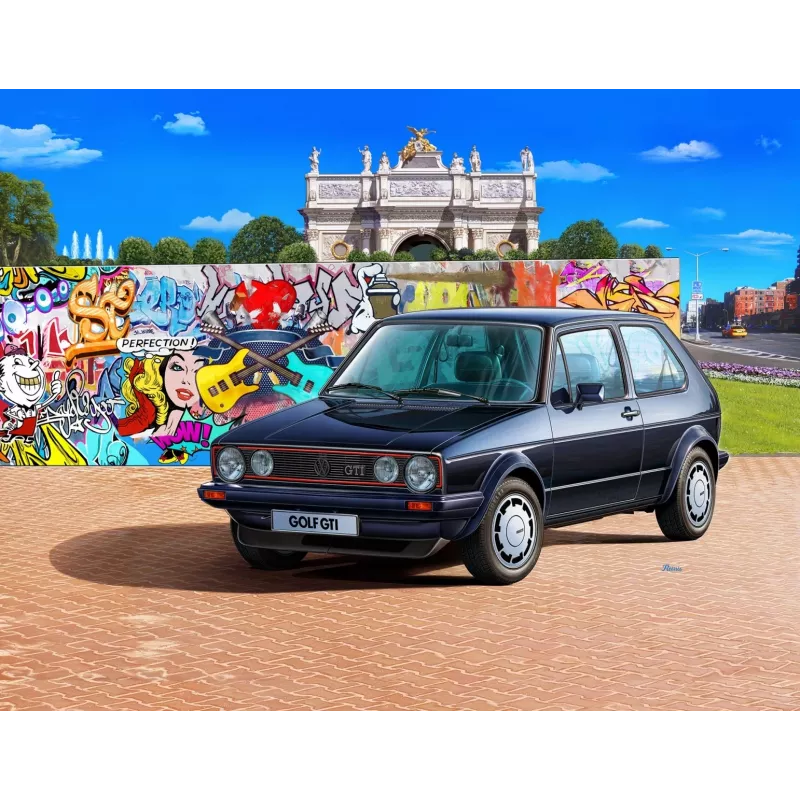 Car model Revell 35 Years VW Golf 1 GTI Pirelli