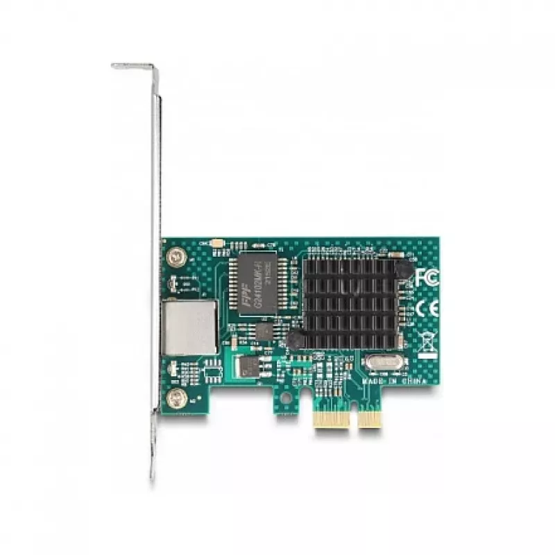 DeLOCK PCI Express x1 Card 1 x RJ45 Gigabit LAN BCM Grey
