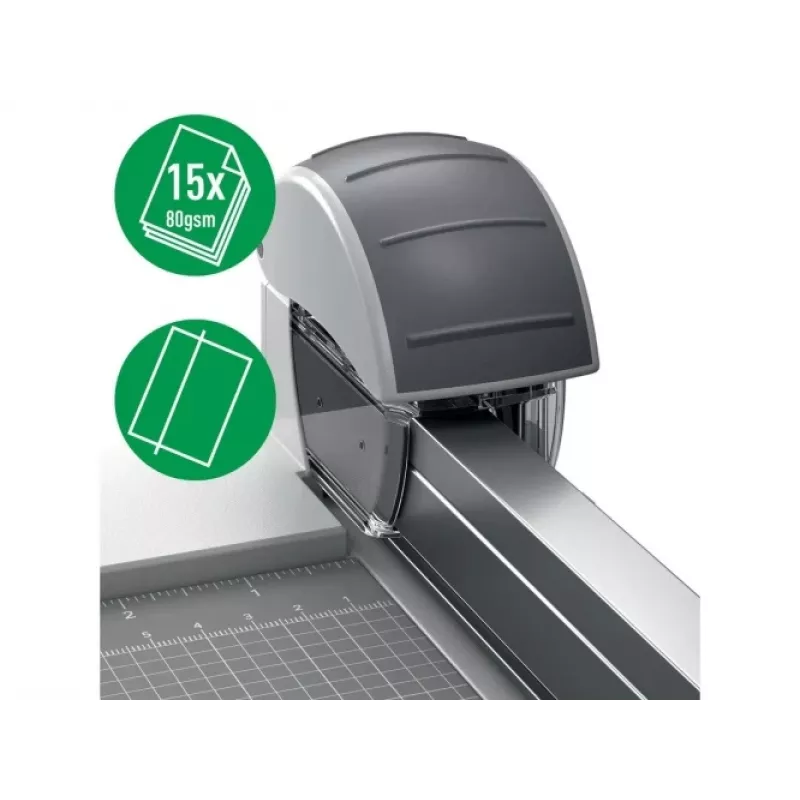 Leitz Straight Cut Blade for Precision Office Trimmer, 15 sheets, Plastic, Steel, Grey, 14 mm, 40 mm, 48 mm