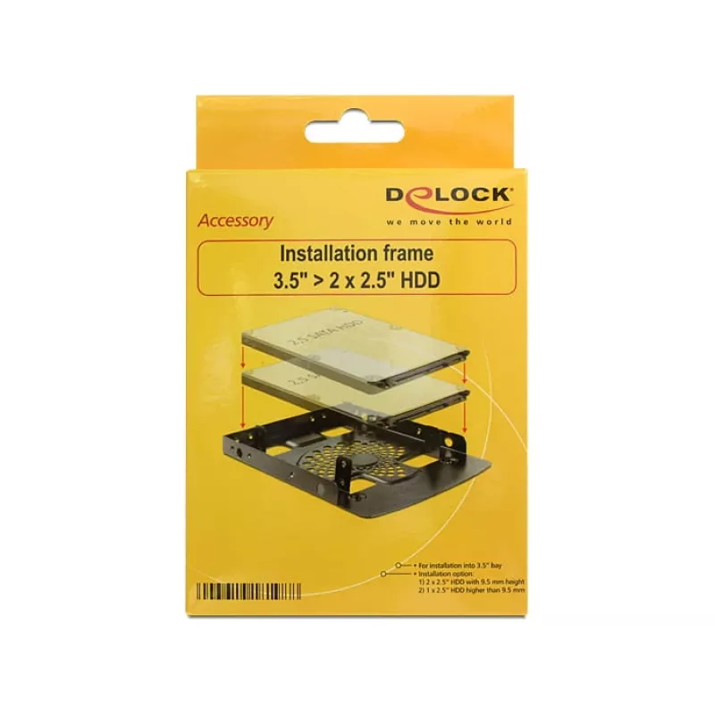 Mounting Kit DeLOCK 18198 Black