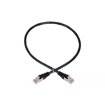 Network Cable Extralink LAN Patchcord Kat.5e RJ-45 F/UTP 0.5m Black