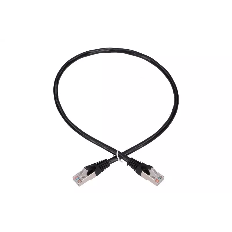Network Cable Extralink LAN Patchcord Kat.5e RJ-45 F/UTP 0.5m Black