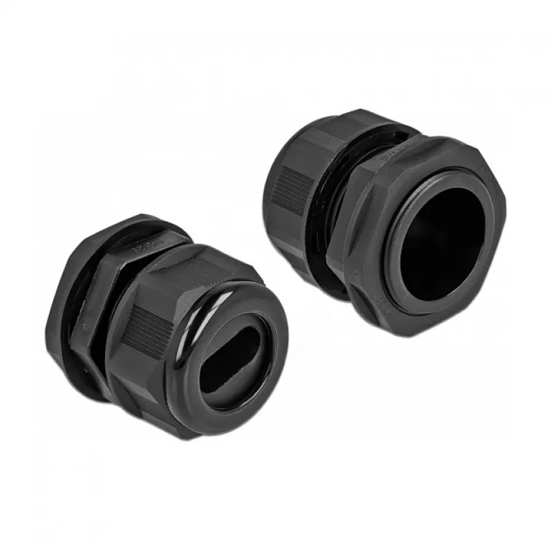 Cable Gland DeLOCK 60389 Black Plastic 2 pc(s)