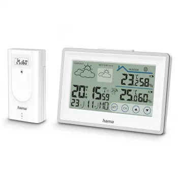 Hama 00222228 digital weather station White Battery