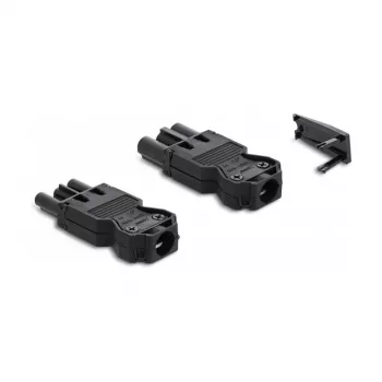 DeLOCK Installation Connector 3-pole screw terminal black 1 set