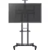 HAGOR HP Twin Stand HD - Cart - for Flat Screen / AV Equipment - Black - Screen Size: 140-213 cm (55-84) - Mounting Interface: to 800 x 500 mm (8210)