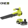 ONE+ battery leaf blower RY18BLB-140, 18Volt, Leaf Blower Green/black, Lithium-Ion Battery 4,0Ah